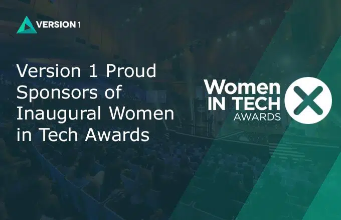 Version 1 Women in Tech awards graphic