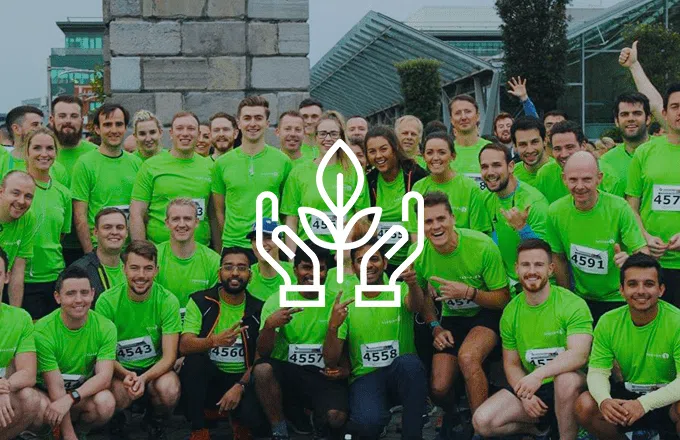 a team of runners