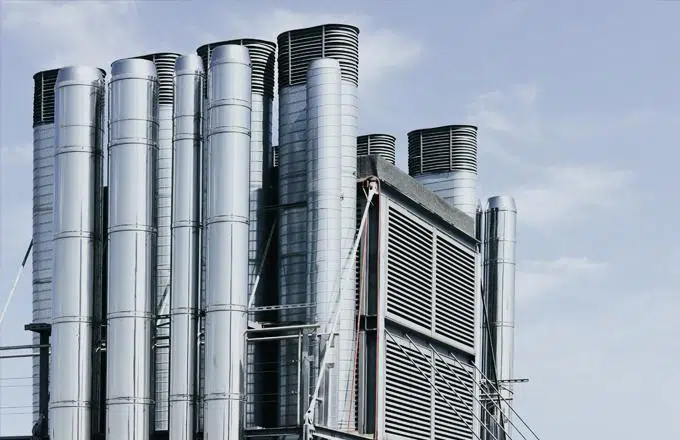 Image of large outdoor factory equipment