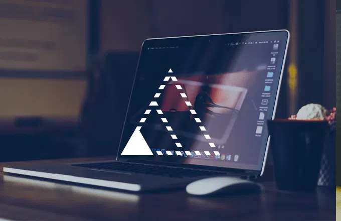 laptop on desk