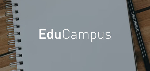 educampus logo on notebook