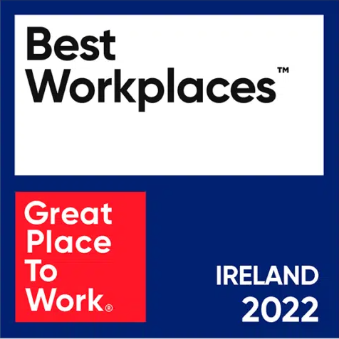 Great Place to Work in Ireland 2022 certification logo