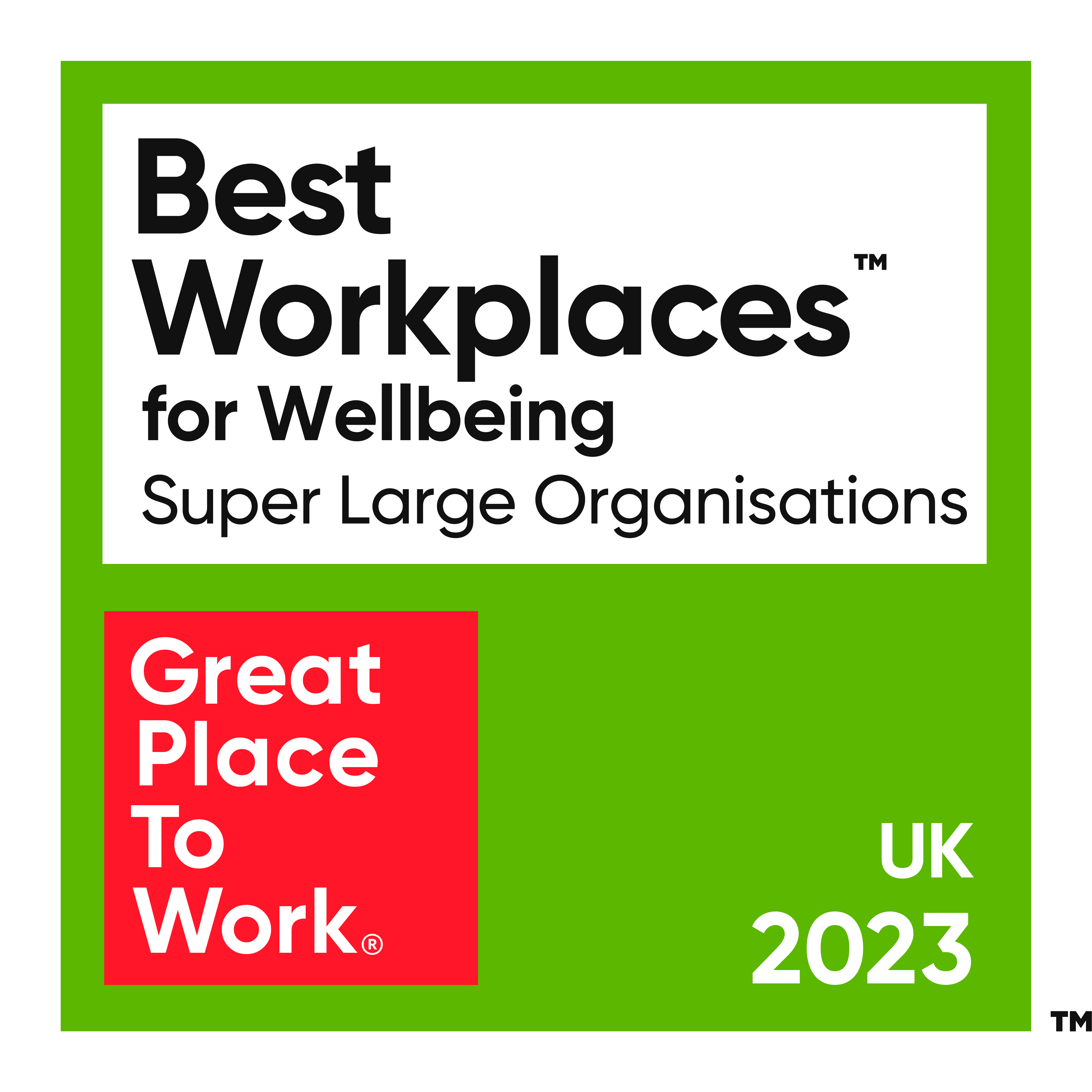 Best Workplaces™ for Wellbeing UK 2023 logo