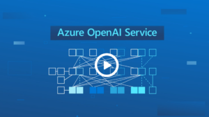 Text on the image reads Azure OpenAI service, and it is a thumbnail for a video about the same topic.