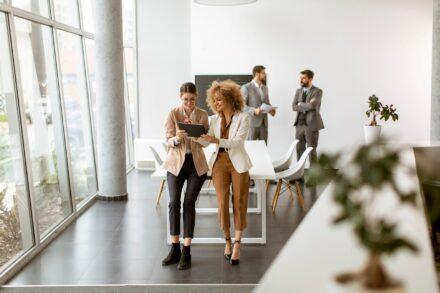 People in an office setting