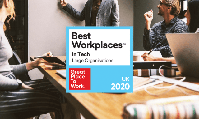 Best Workplaces In Tech UK 2020 poster