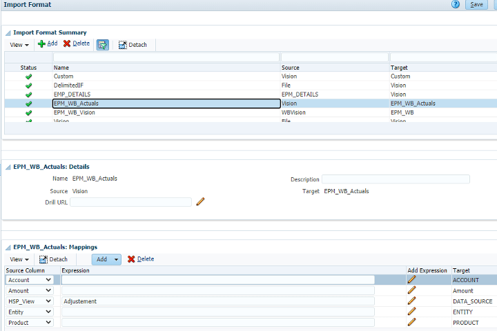 Import Format