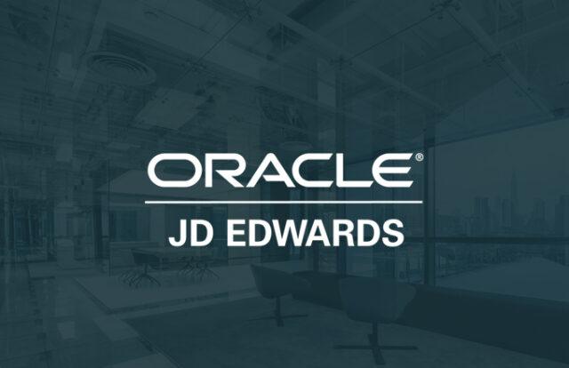Oracle logo . JE Edwards