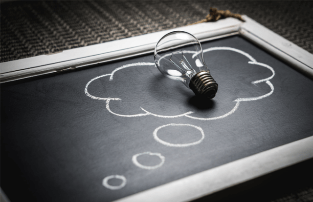 A lightbulb insinuating an idea