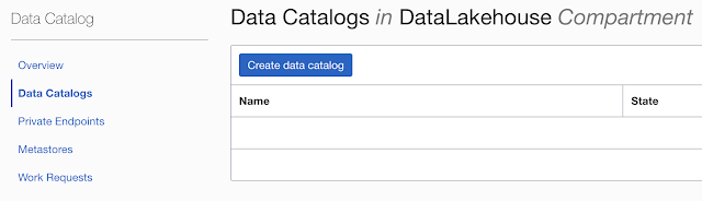 Working with Data Catalog.