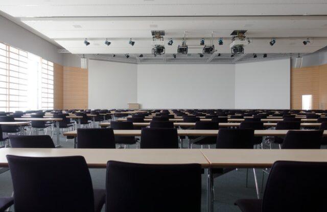 Chairs in an auditorium