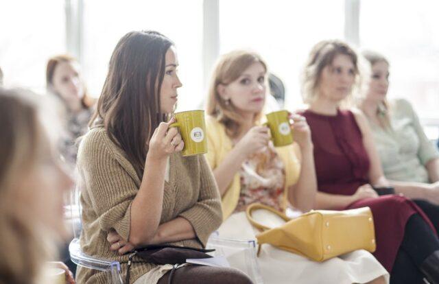 Women in meeting