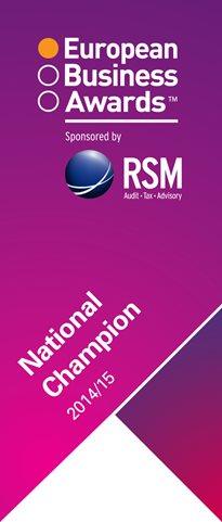 European Business Awards National Champion logo