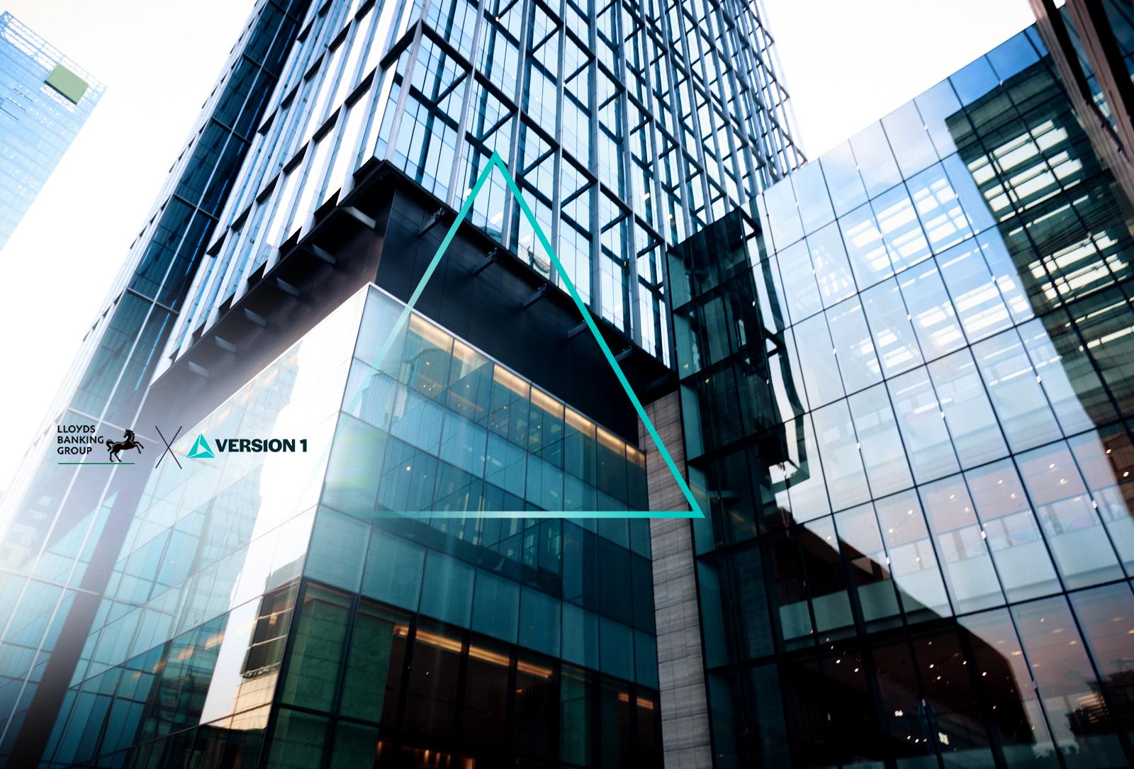 Skyscraper and Version 1 logo