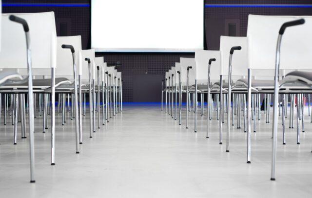 Lines of chairs