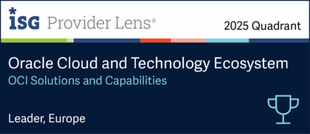 Leaders in Europe for Oracle Cloud and Technology Ecosystem Provider Lens - OCI Solutions and capabilities