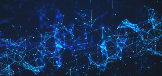 creative blue polygonal-background technology