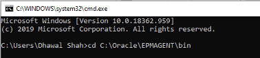 open Command Prompt