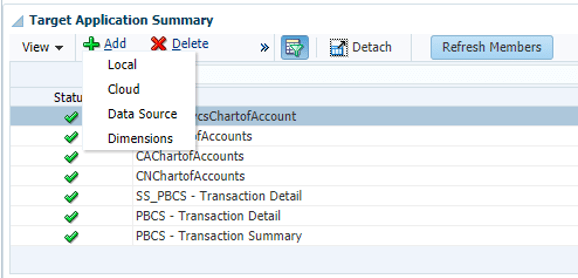 Target Application Summary