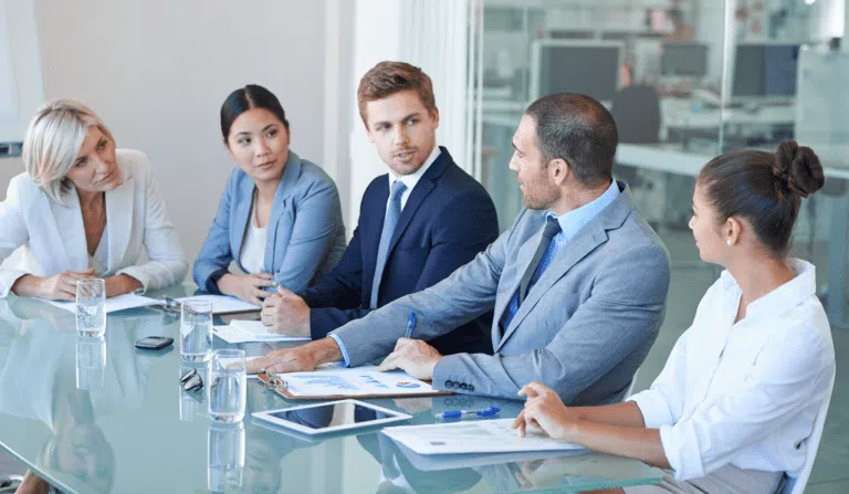 group of business colleagues meeting