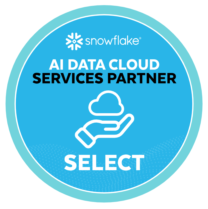 snowflake AI-Data Cloud Service Partner select logo