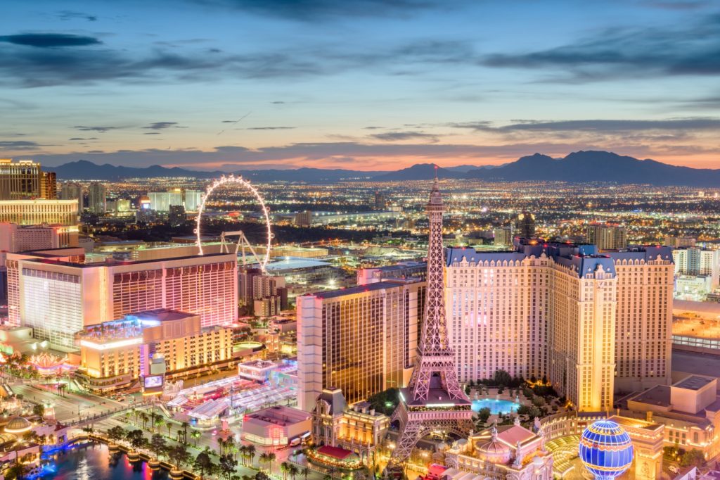 Image for Las Vegas sky line at dusk